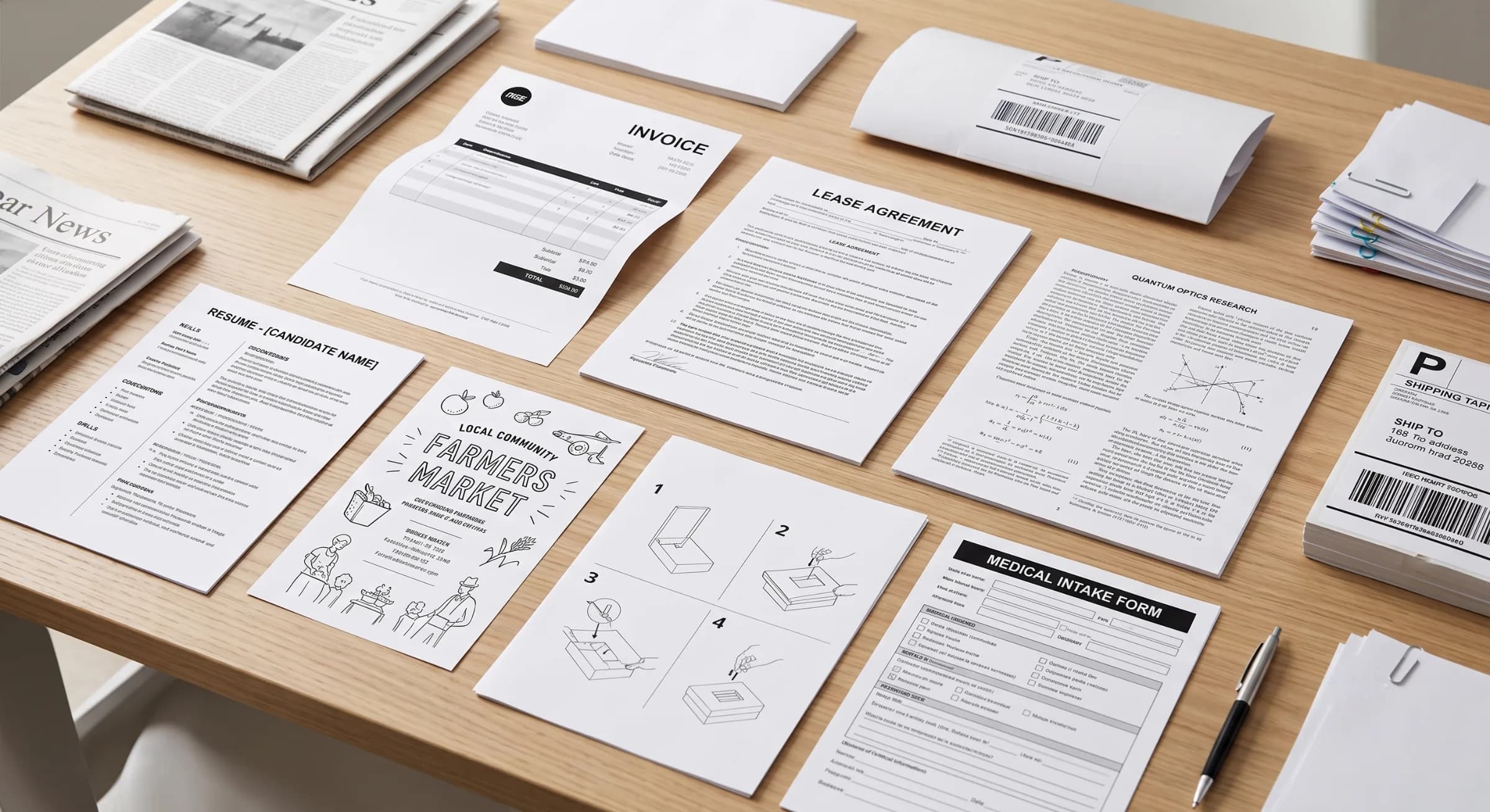 Black and white copies - professional printing by Bluwave