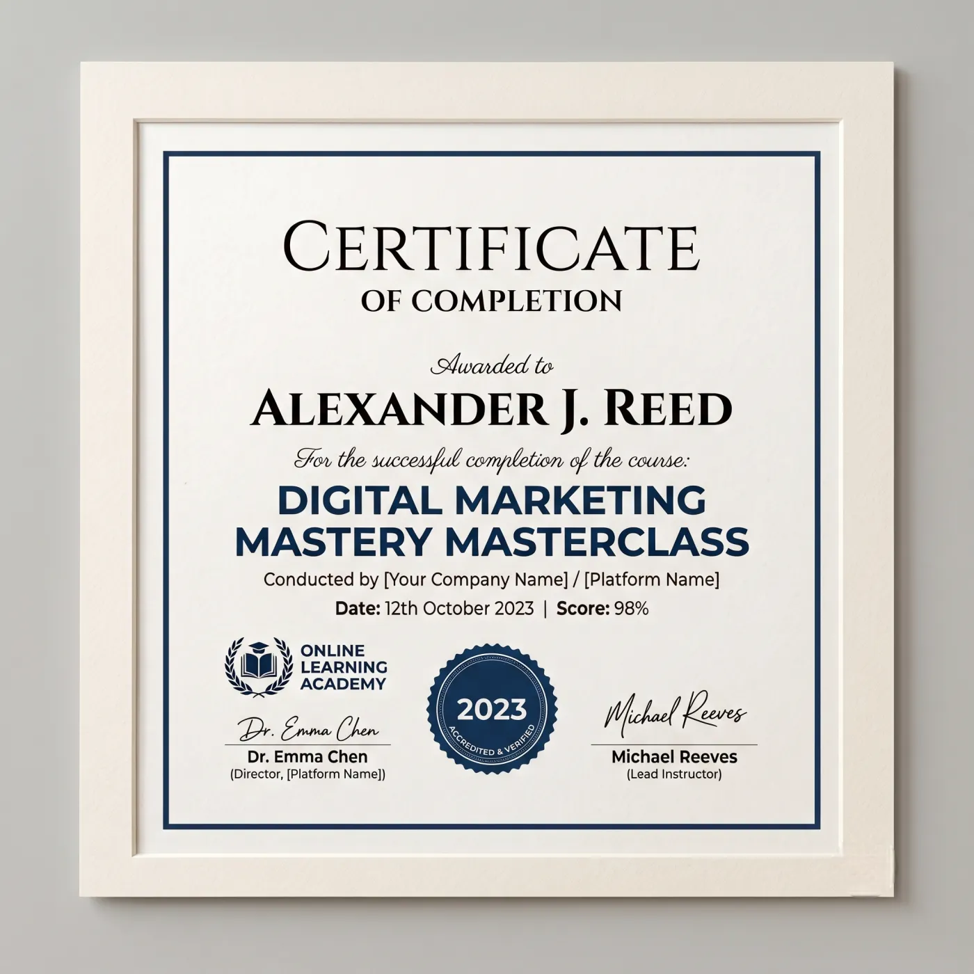 Certificates - professional printing by Bluwave