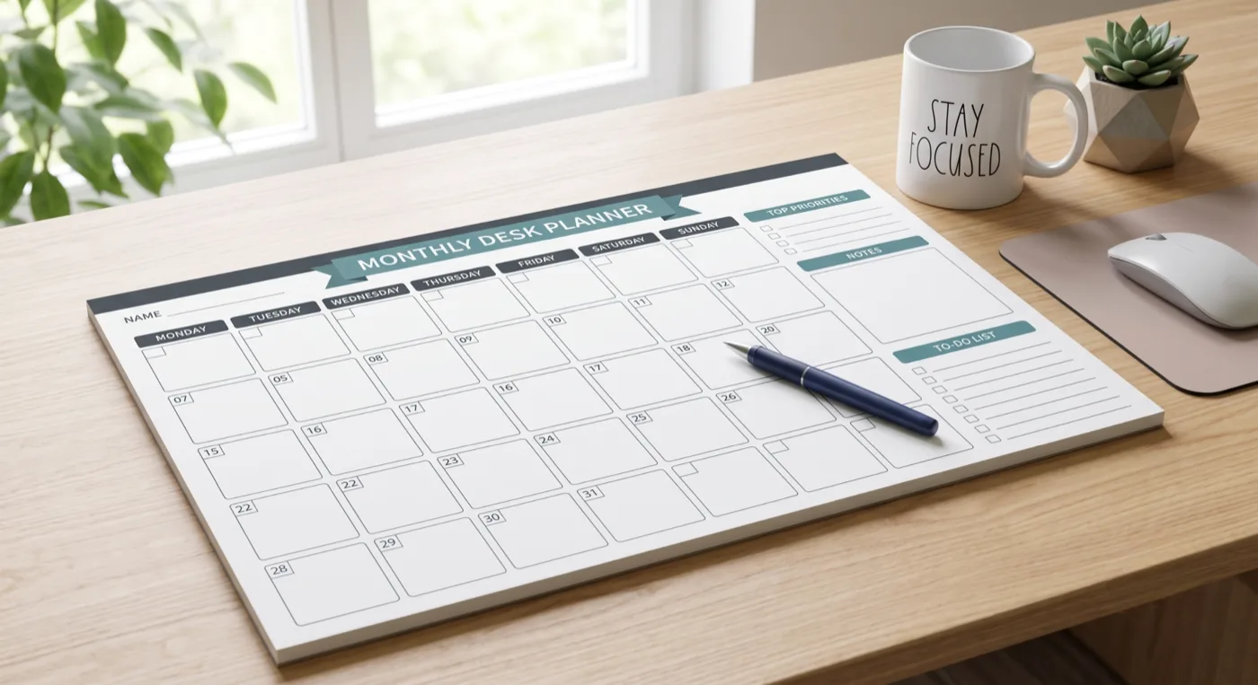 Desk Planners - professional printing by Bluwave