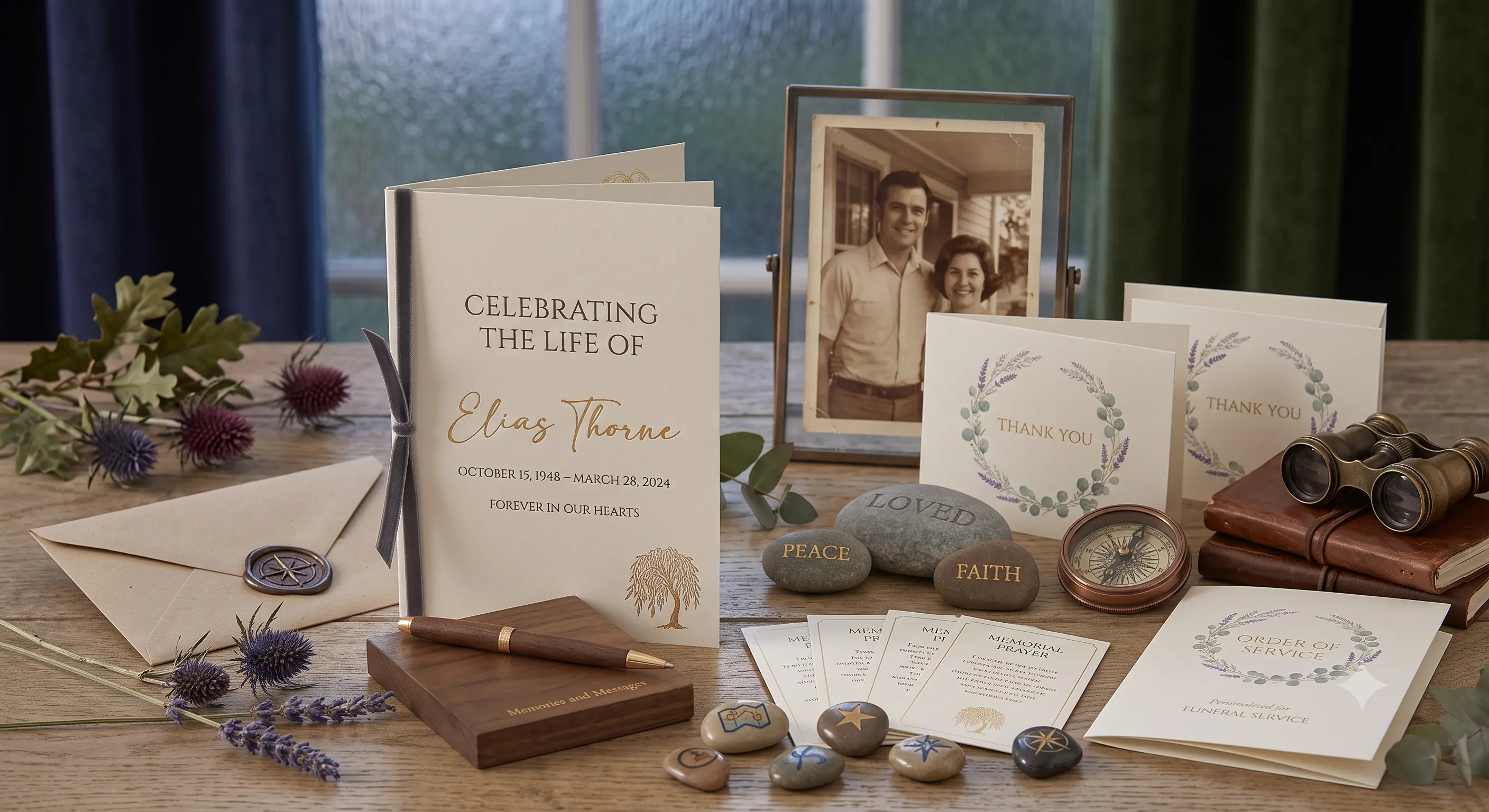 Funeral Stationery - printed by Bluwave in South East London