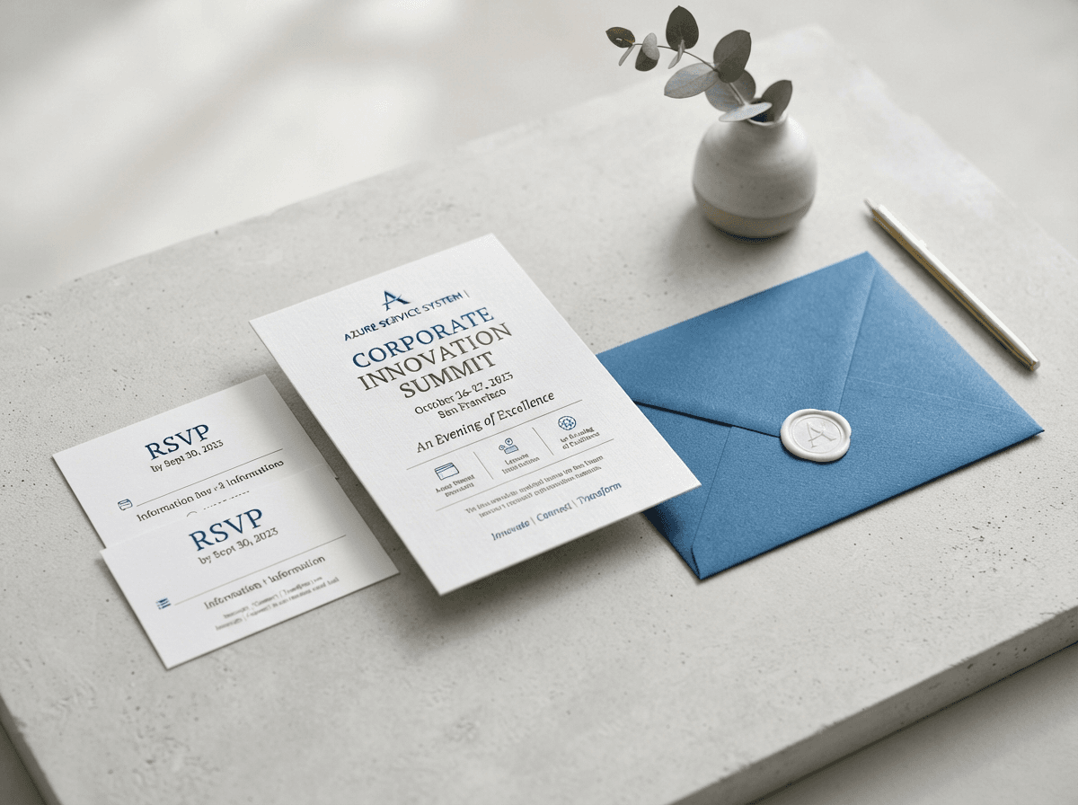 Invitations - professional printing by Bluwave
