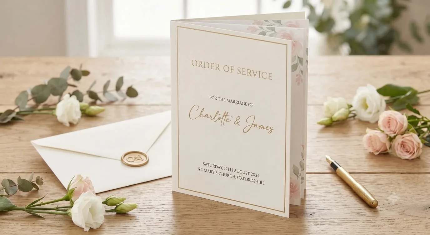 Orders of service - professional printing by Bluwave