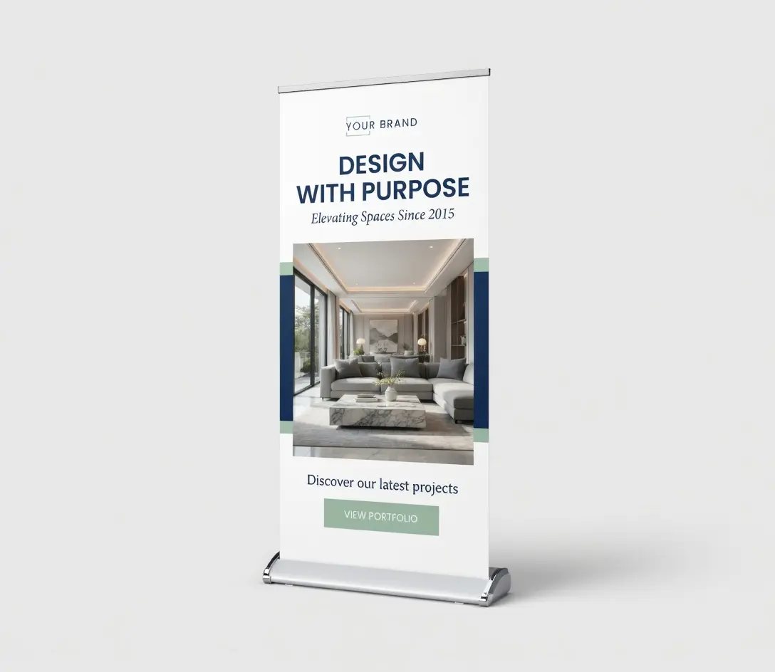 Roller banners - professional printing by Bluwave