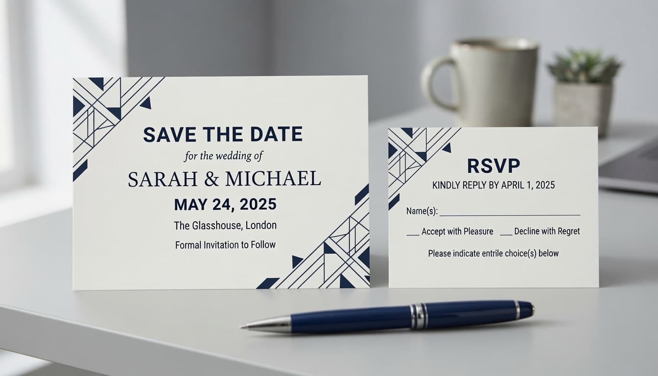 Save the dates - professional printing by Bluwave