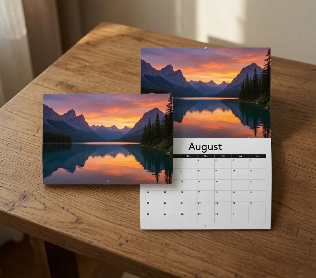 Stapled Wall Calendars - professional printing by Bluwave