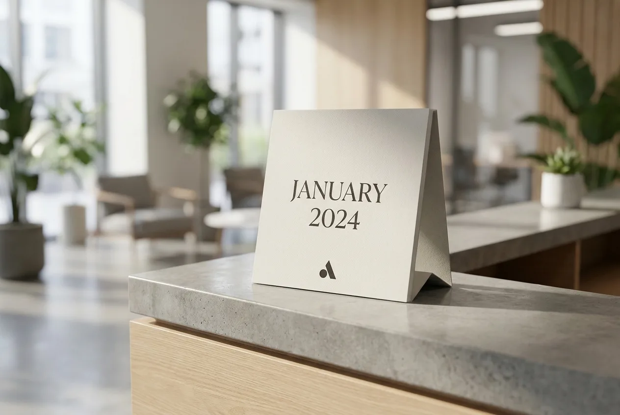 Tent Calendars - professional printing by Bluwave