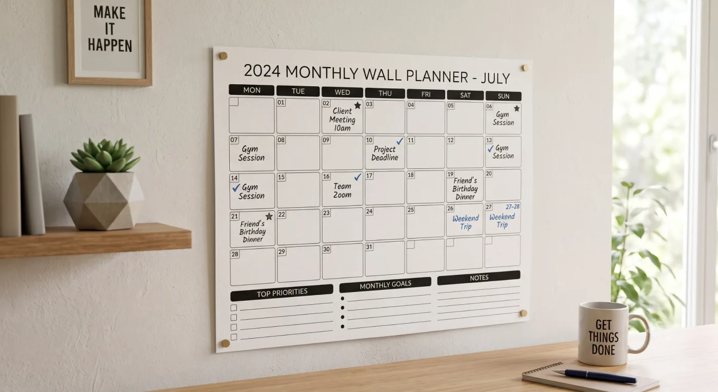 Wall Planner - professional printing by Bluwave